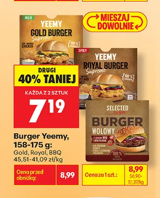 Burger Gold Yeemy promocja w Biedronka
