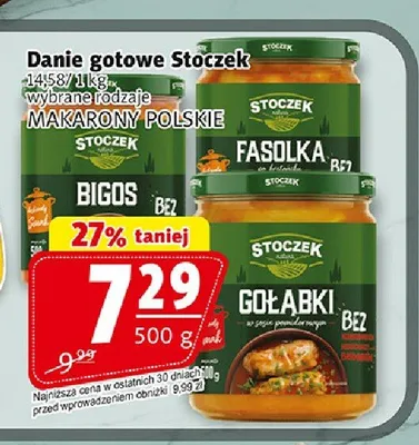 Danie gotowe Gołąbki w sosie pomidorowym Stoczek promocja w Prim Market