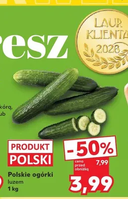 Ogórki polskie promocja w Kaufland