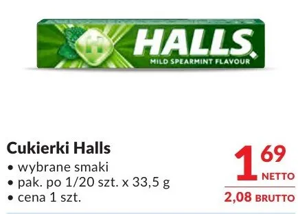 Cukierki Halls promocja w Makro