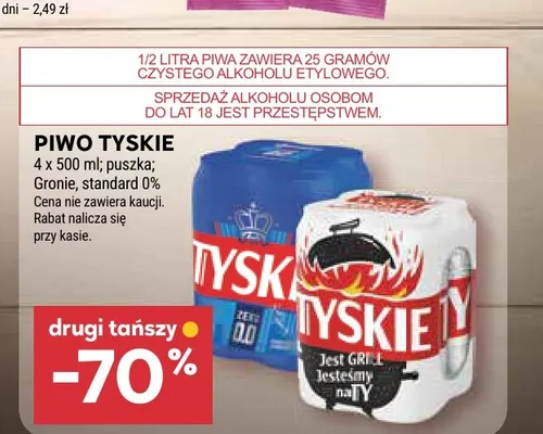 Piwo Tyskie Gronie 4-pak promocja w Stokrotka