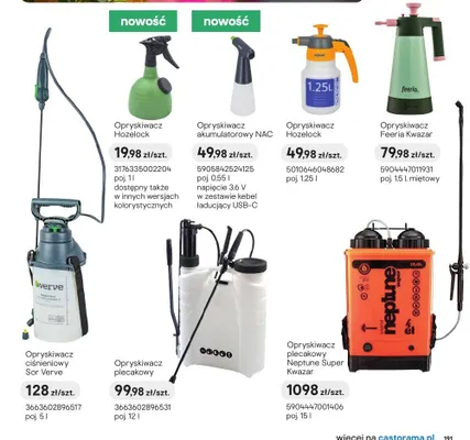 Opryskiwacz Feeria Kwazar promocja w Castorama