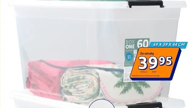 Pojemnik do przechowywania 59 x 39 x 44 cm promocja w Action
