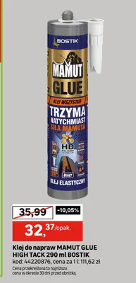 Klej do napraw Bostik Mamut Glue High Tack promocja w Leroy Merlin