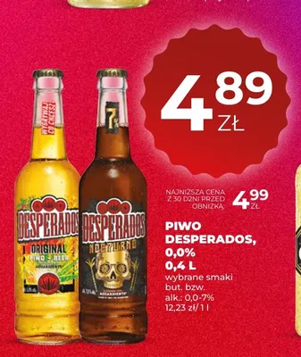 Piwo Desperados Original promocja w Duży Ben