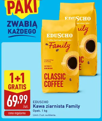 Kawa ziarnista Family Eduscho promocja w Aldi