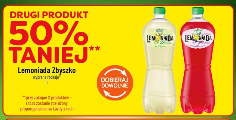 Lemoniada żurawina-mięta-cytryna Zbyszko promocja w POLOmarket
