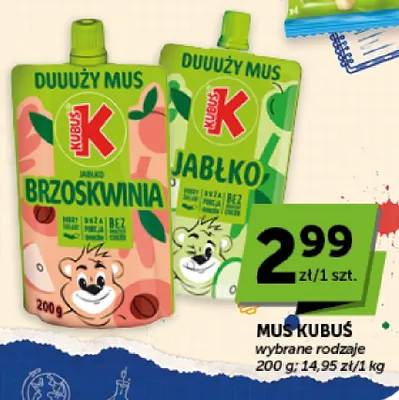 Mus Kubuś jabłko promocja w Groszek