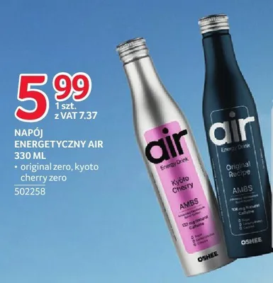 Napój energetyczny Oshee Air Original Zero promocja w Selgros
