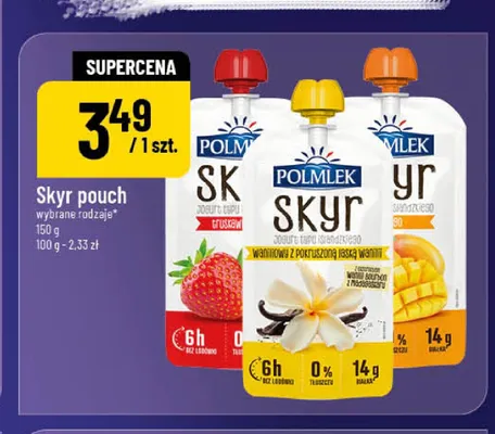 Jogurt typu islandzkiego Skyr mango Polmlek promocja w POLOmarket