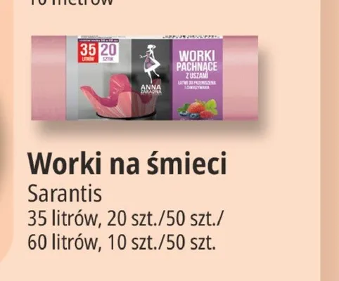 Worki na śmieci Anna Zaradna 35 l 20-pak promocja w Leclerc