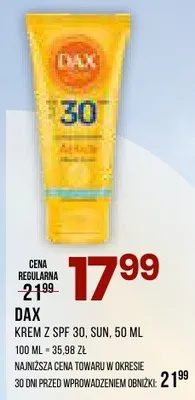 Krem z SPF 30, Sun promocja w Drogerie Natura