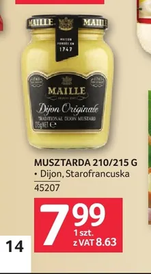 Musztarda Dijon Maille promocja w Selgros