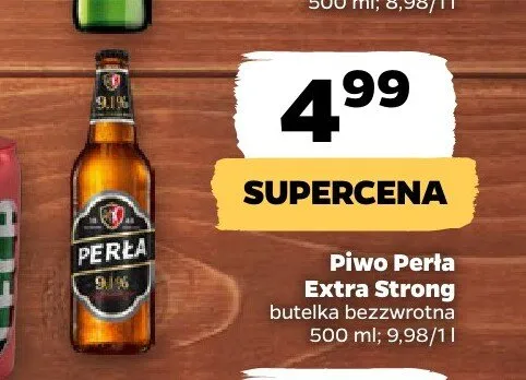 Piwo Perła Extra Strong promocja w Netto