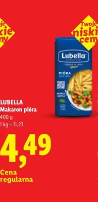 Makaron pióra Lubella promocja w Lidl