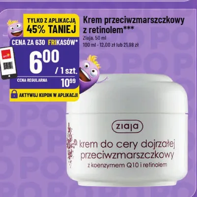 Krem przeciwzmarszczkowy z retinolem promocja w POLOmarket