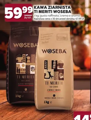Kawa ziarnista Ti Meriti gusto raffinato Woseba promocja w Stokrotka
