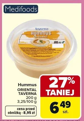 Hummus oriental taverna promocja w Carrefour