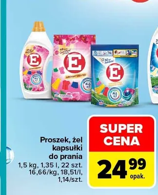 Żel do prania E promocja w Carrefour
