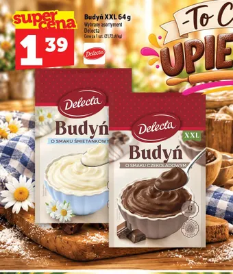 Budyń XXL o smaku czekoladowym Delecta promocja w TOPAZ