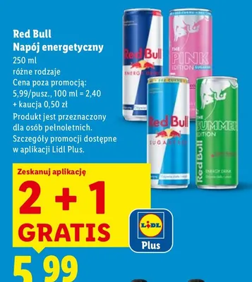 Napój energetyczny black Frugo wild punch promocja w Lidl