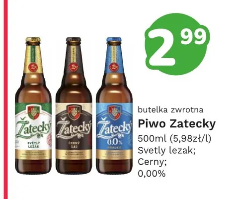 Piwo Žatecký Světlý Ležák promocja w Limonka