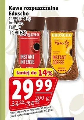 Kawa rozpuszczalna Eduscho Intense promocja w Prim Market