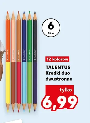 Kredki duo dwustronne Talentus 6-pak promocja w Kaufland