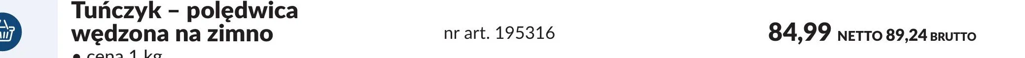 Tuńczyk - polędwica wędzona na zimno promocja w Makro