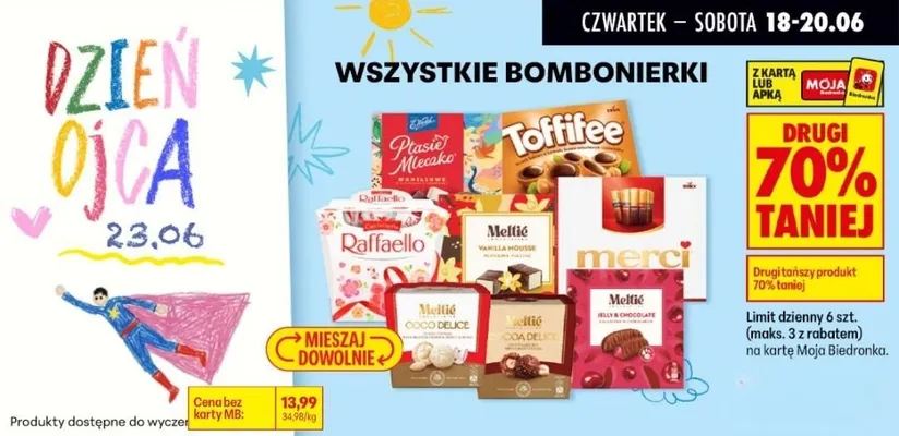 Praliny Meltie Jelly & Chocolate promocja w Biedronka