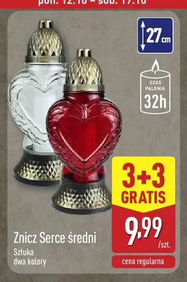 Znicz serce średni promocja w Aldi
