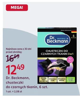 Chusteczki do czarnych tkanin 3w1 promocja w Rossmann