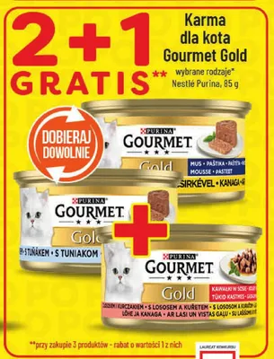 Karma dla kota Gourmet Gold promocja w POLOmarket