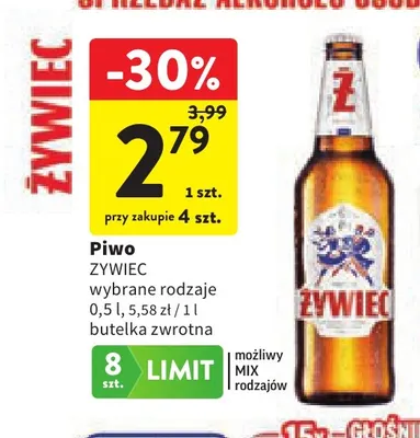 Piwo Żywiec promocja w Intermarche