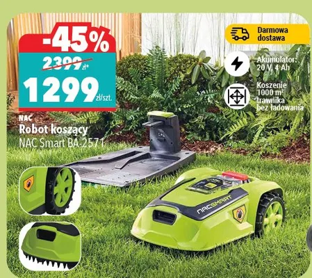 Robot koszący NAC Smart BA-2571 promocja w Biedronka Home