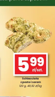 Schiacciata z pesto i serem promocja w emma MARKET