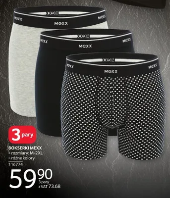 Bokserki MEXX, rozmiary M-2XL promocja w Selgros