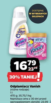Odplamiacz Vanish promocja w Netto