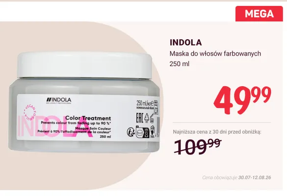 Odżywka do włosów farbowanych Subrina colour care promocja w Rossmann