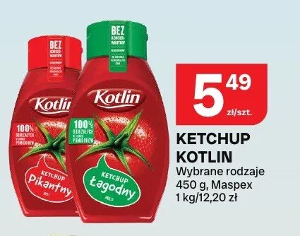 Ketchup Kotlin Pikantny promocja w Chorten