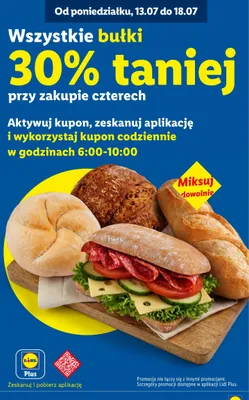Bułki promocja w Lidl