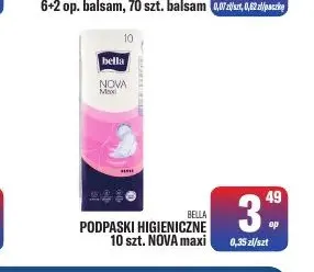 Podpaski higieniczne Nova maxi Bella promocja w Tomi Markt