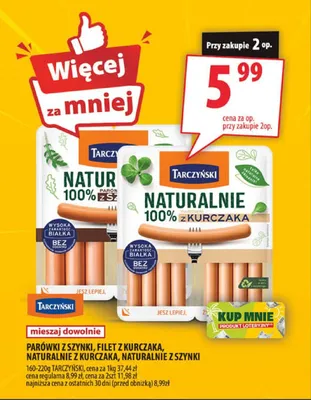 Parówki z szynki Tarczyński promocja w Arhelan