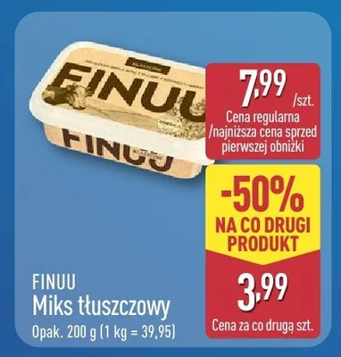 Miks tłuszczowy Finuu promocja w Aldi