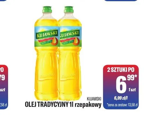 Olej tradycyjny rzepakowy Kujawski promocja w Tomi Markt