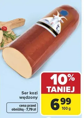 Ser kozi wędzony promocja w Carrefour Market