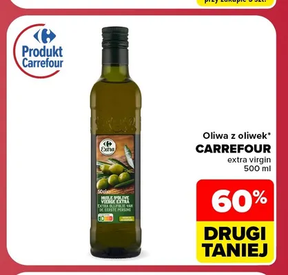 Oliwa z oliwek Carrefour extra virgin promocja w Carrefour