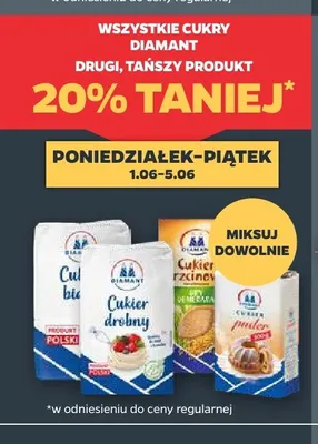 Cukier drobny Diamant promocja w Netto