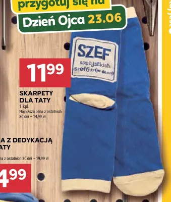 Skarpety dla taty promocja w Stokrotka