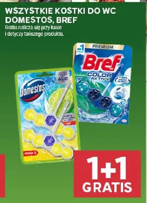 Wszystkie kostki do WC Domestos, Bref promocja w Stokrotka